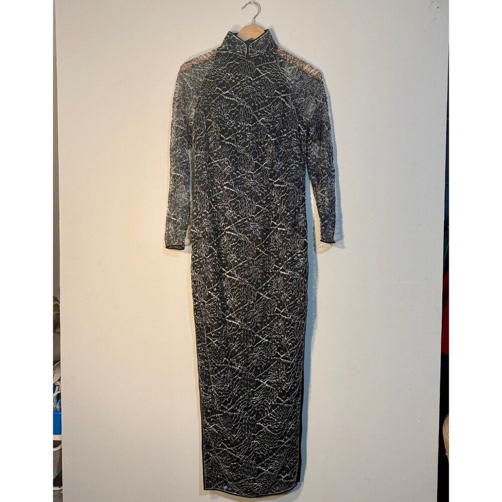 SHANGHAI TANG imperial tailors maxi quite luxury dress, fits like S